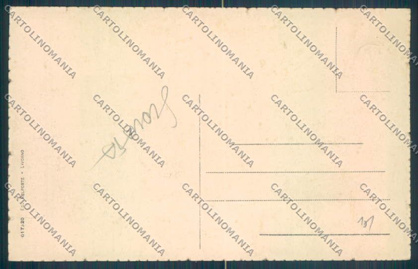 Livorno Città I Quattro Mori SCOLLATA cartolina ZB5021 – retro