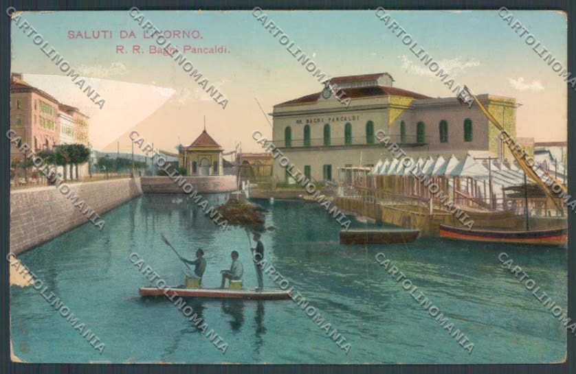 Livorno Città PIEGHE cartolina ZB5028 – fronte