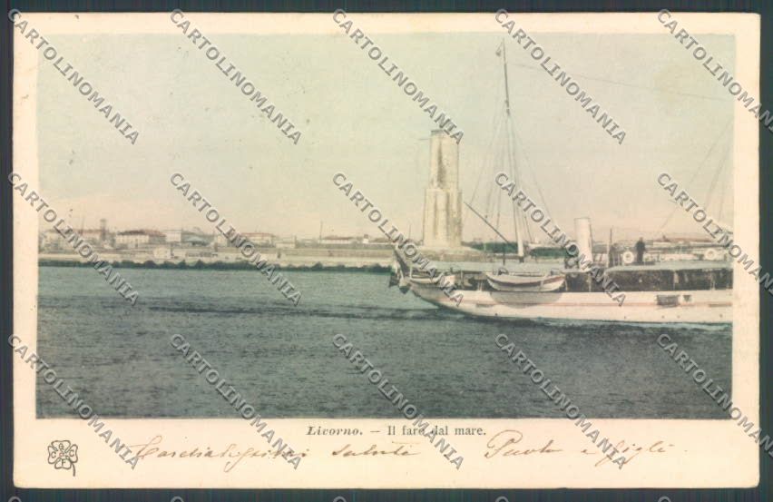 Livorno Città Faro PIEGA cartolina ZB5057 – fronte