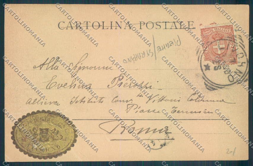Livorno Città PIEGHE STRAPPINO cartolina ZB5059 – retro
