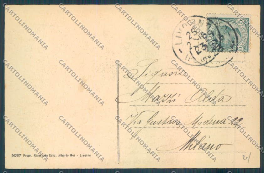 Livorno Città Nave cartolina ZB5065 – retro