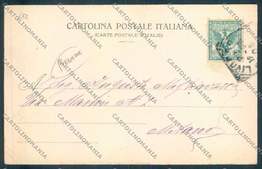 Livorno Città I Quattro Mori PIEGHINE cartolina ZB5078 – retro