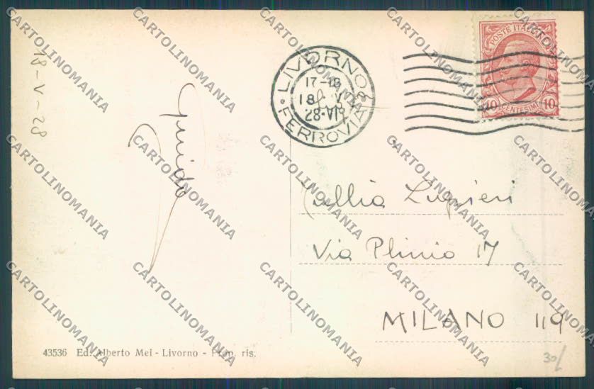Livorno Città Il Cisternone cartolina ZB5082 – retro