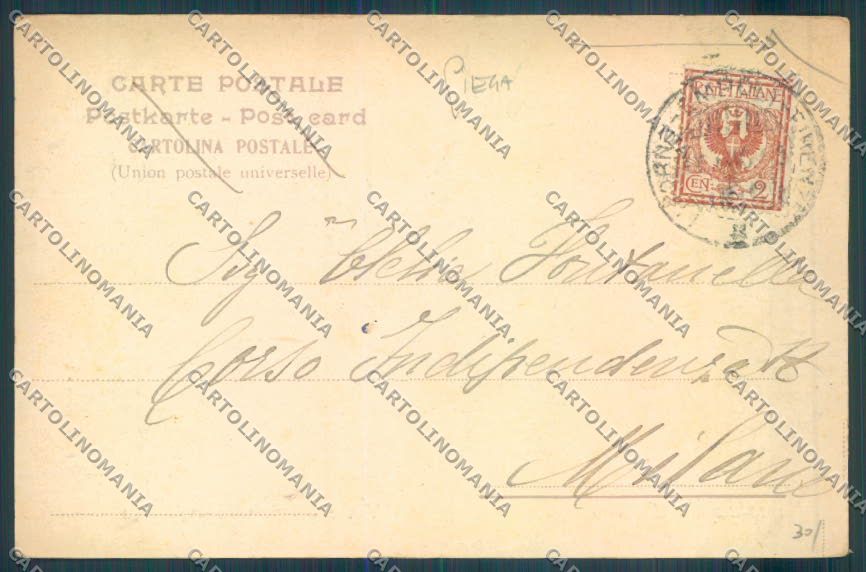 Livorno Città PIEGA cartolina ZB5084 – retro