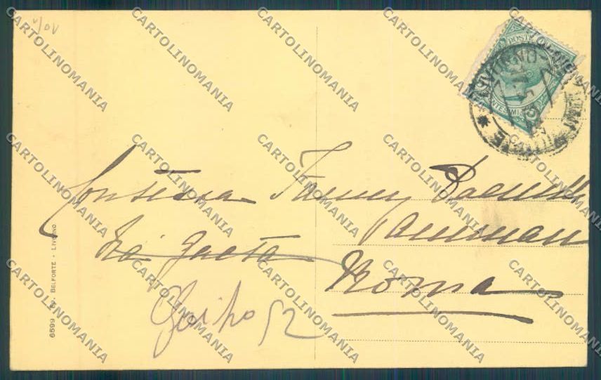 Livorno Antignano cartolina ZB5091 – retro