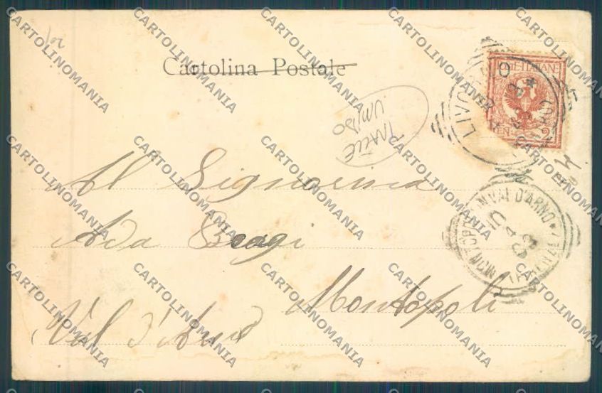 Livorno Antignano TRACCE UMIDO cartolina ZB5131 – retro