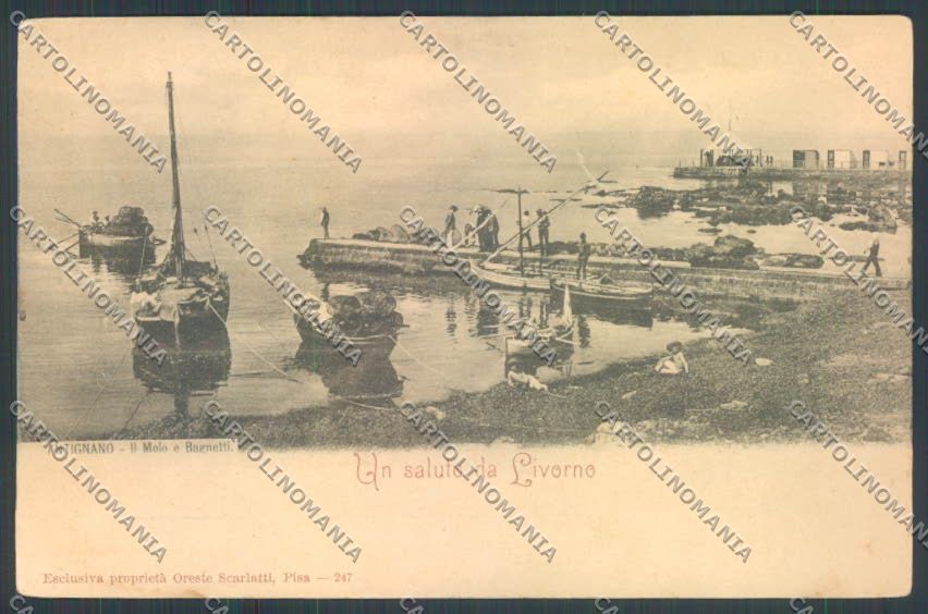 Livorno Antignano cartolina ZB5132 – fronte