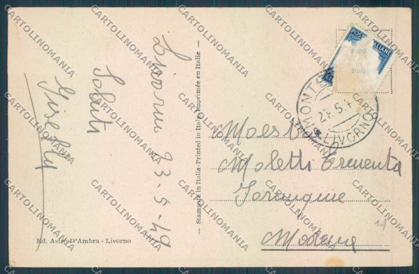 Livorno Montenero Saluti da cartolina ZB5147 – retro