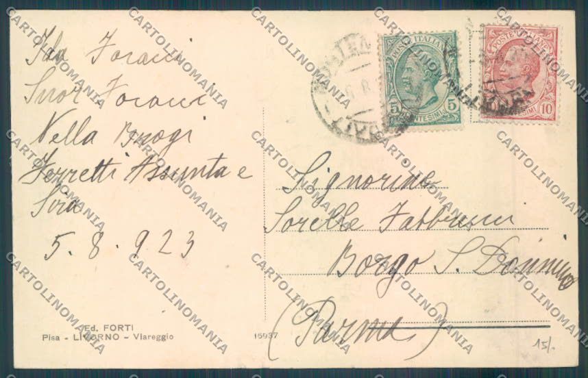 Livorno Montenero Saluti da cartolina ZB5152 – retro