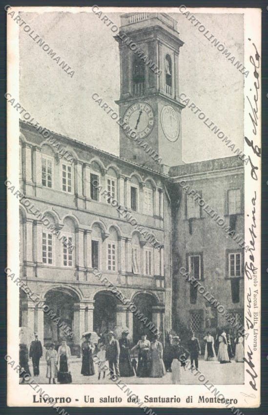 Livorno Montenero PIEGA cartolina ZB5154 – fronte