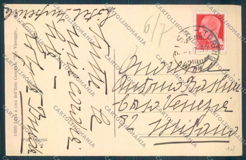 Lucca Viareggio cartolina ZB5224 – retro