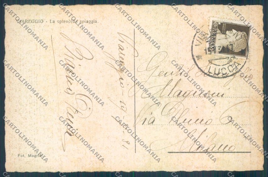 Lucca Viareggio cartolina ZB5237 – retro