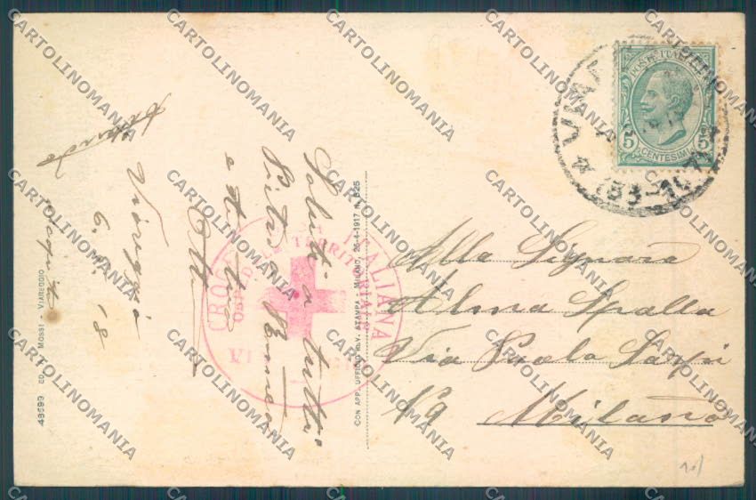 Lucca Viareggio CRI cartolina ZB5238 – retro