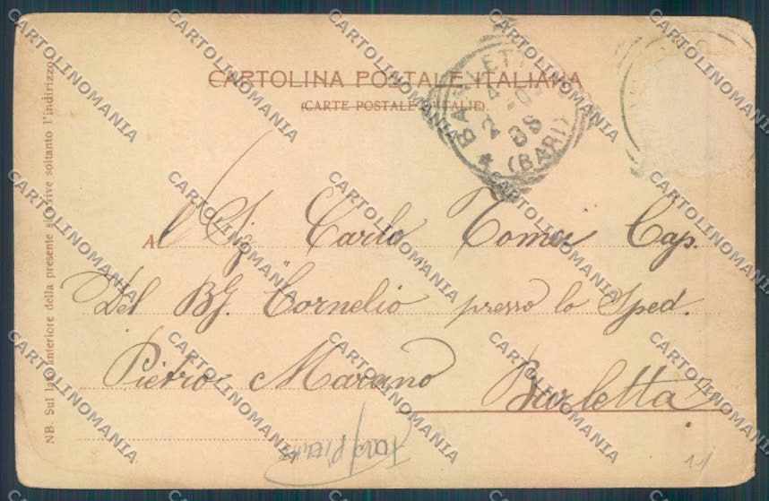 Lucca Viareggio FORO PIEGHE cartolina ZB5245 – retro