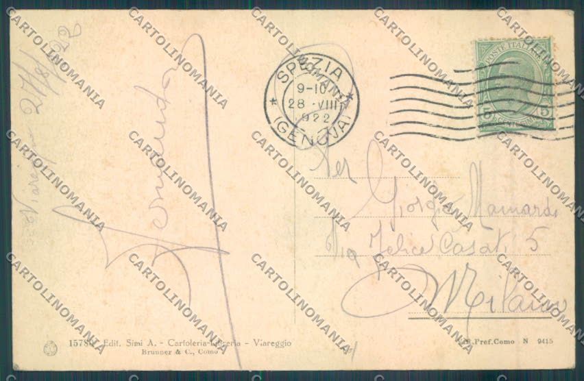 Lucca Viareggio cartolina ZB5255 – retro