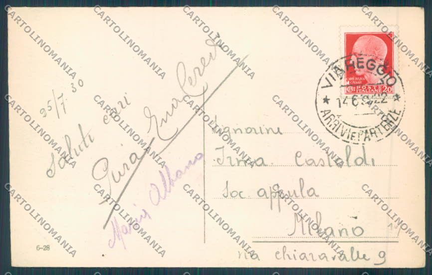 Lucca Viareggio cartolina ZB5257 – retro