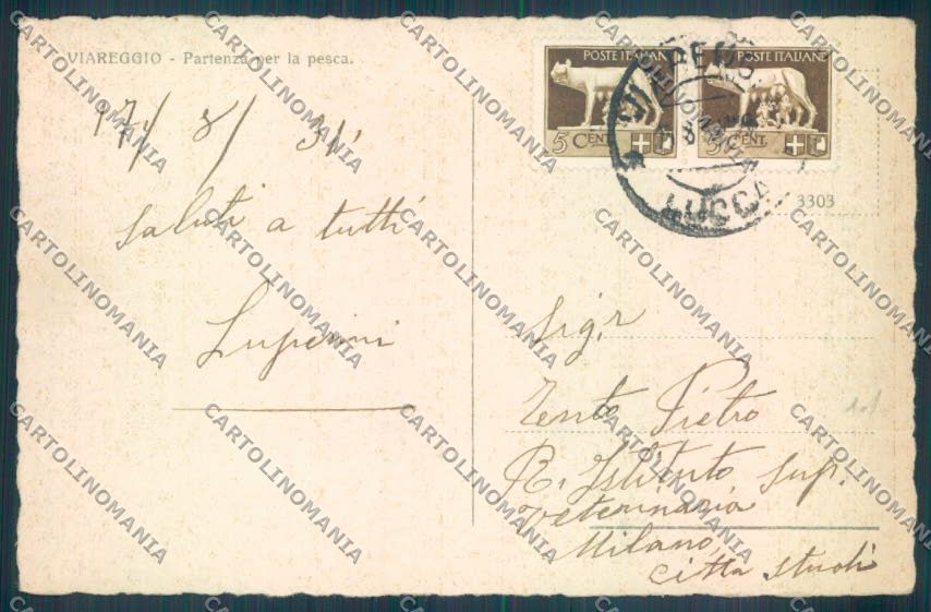 Lucca Viareggio cartolina ZB5263 – retro