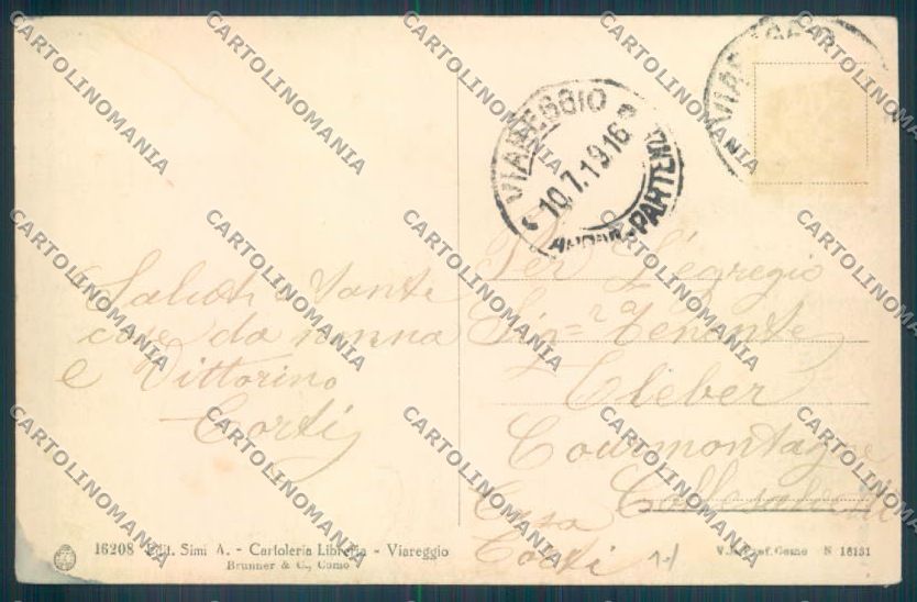 Lucca Viareggio cartolina ZB5266 – retro