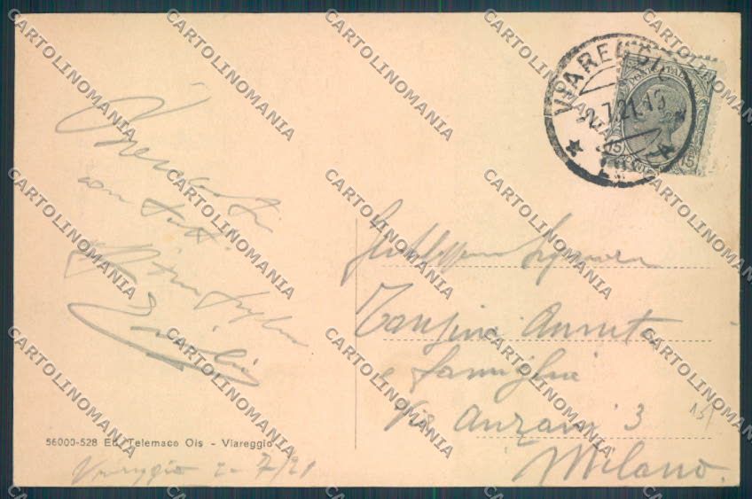 Lucca Viareggio cartolina ZB5307 – retro
