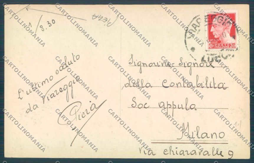 Lucca Viareggio Foto PIEGA cartolina ZB5313 – retro