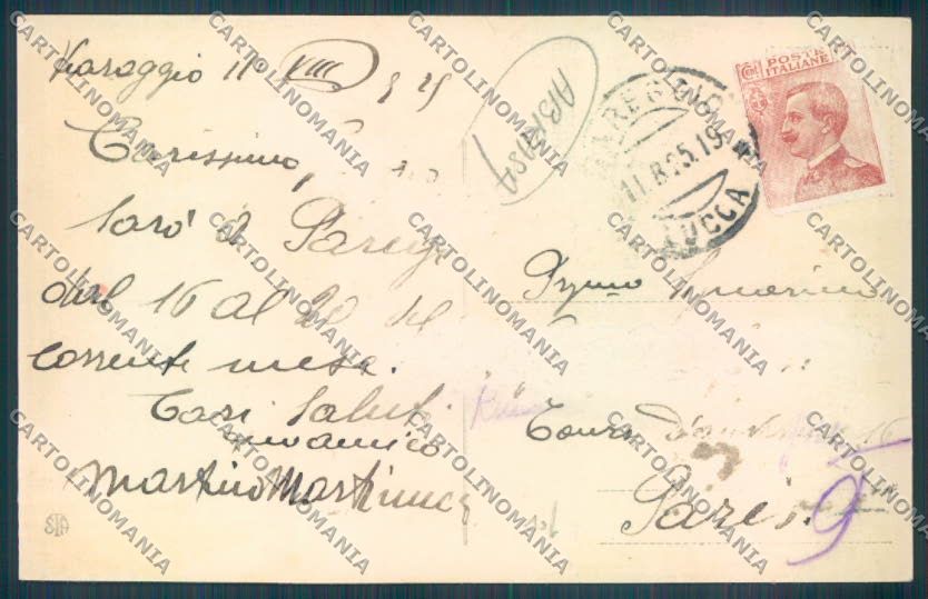 Lucca Viareggio Foto ABRASA cartolina ZB5315 – retro