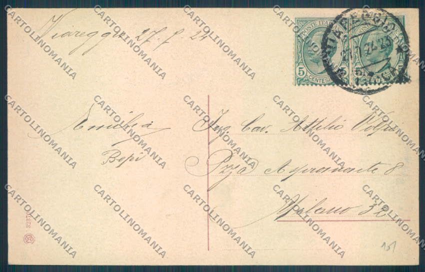 Lucca Viareggio cartolina ZB5325 – retro