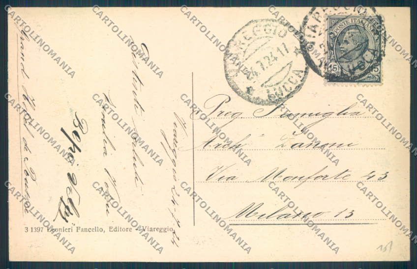 Lucca Viareggio cartolina ZB5326 – retro