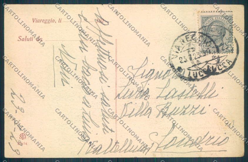 Lucca Viareggio STRAPPINO cartolina ZB5328 – retro