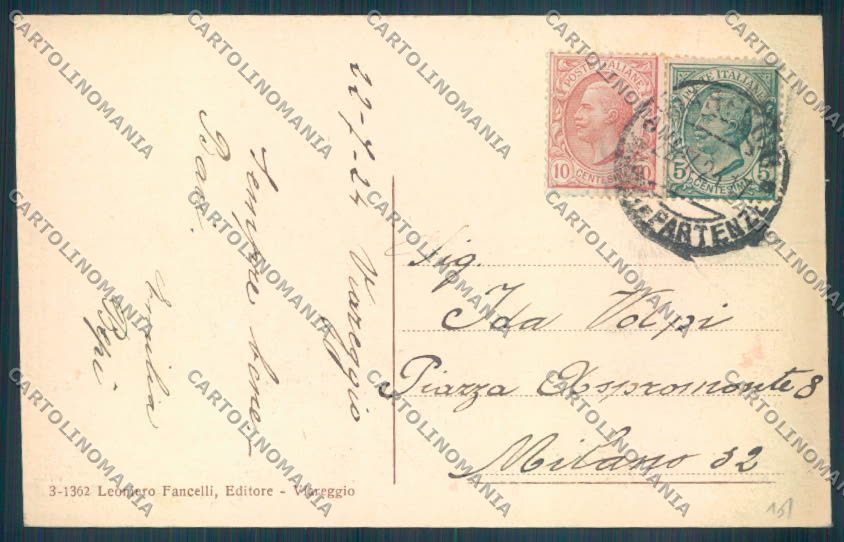 Lucca Viareggio cartolina ZB5329 – retro