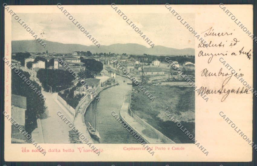 Lucca Viareggio Capitaneria del Porto cartolina ZB5331 – fronte