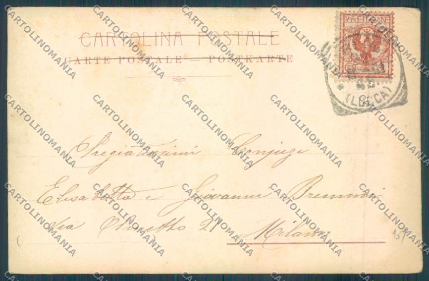 Lucca Viareggio cartolina ZB5332 – retro