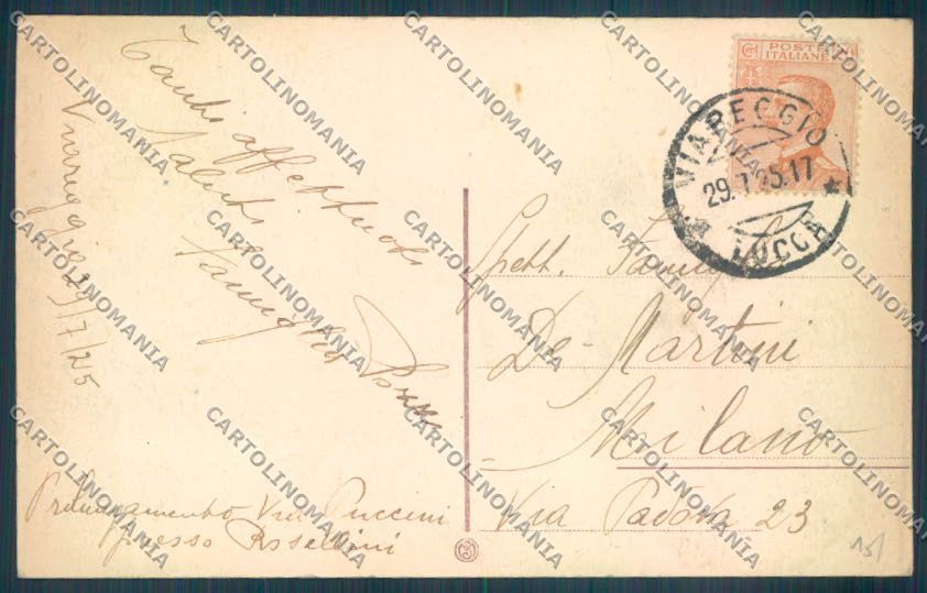Lucca Viareggio cartolina ZB5333 – retro