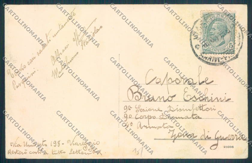 Lucca Viareggio cartolina ZB5340 – retro