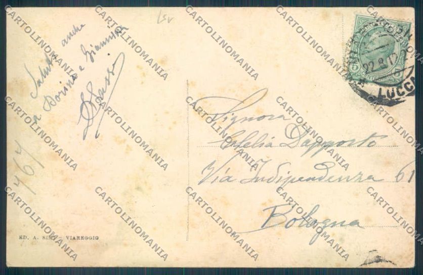Lucca Viareggio cartolina ZB5341 – retro