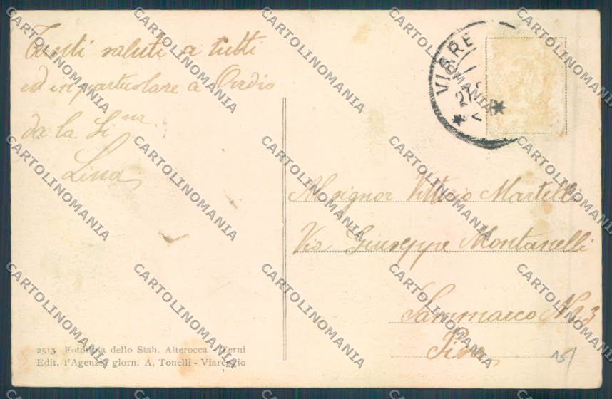 Lucca Viareggio cartolina ZB5345 – retro