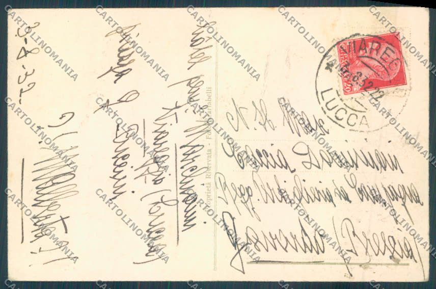 Lucca Viareggio PIEGATA cartolina ZB5348 – retro