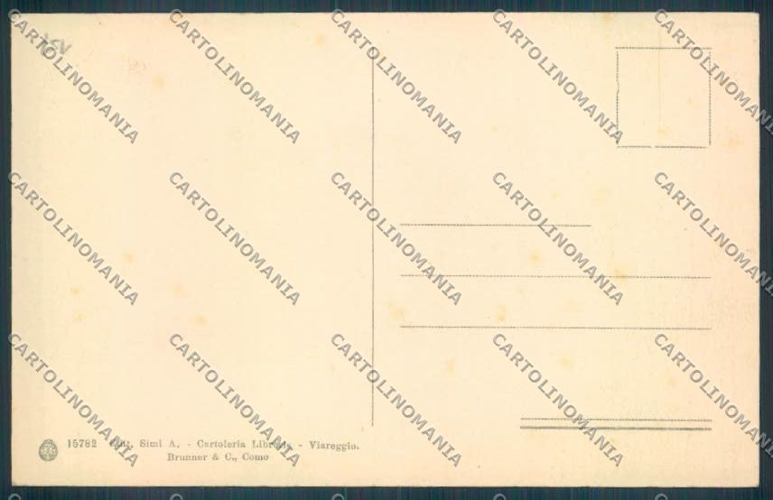 Lucca Viareggio Gabiele D'Annunzio cartolina ZB5350 – retro