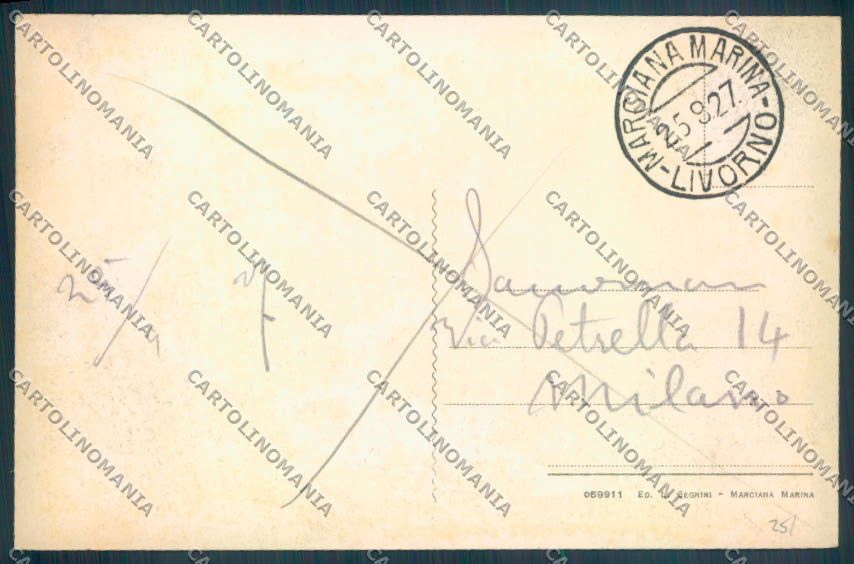 Livorno Marciana Marina cartolina ZB5386 – retro