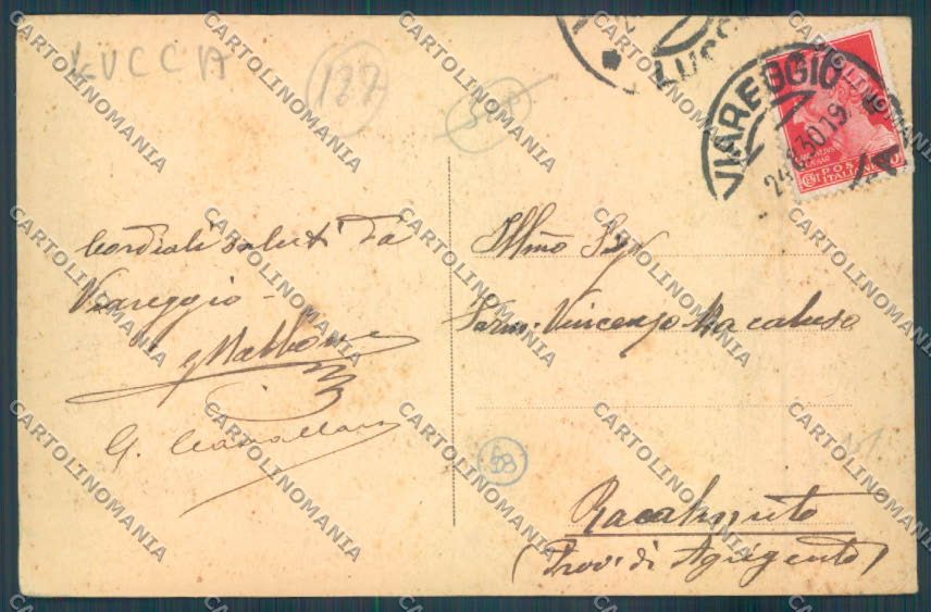 Lucca Viareggio cartolina ZB5471 – retro