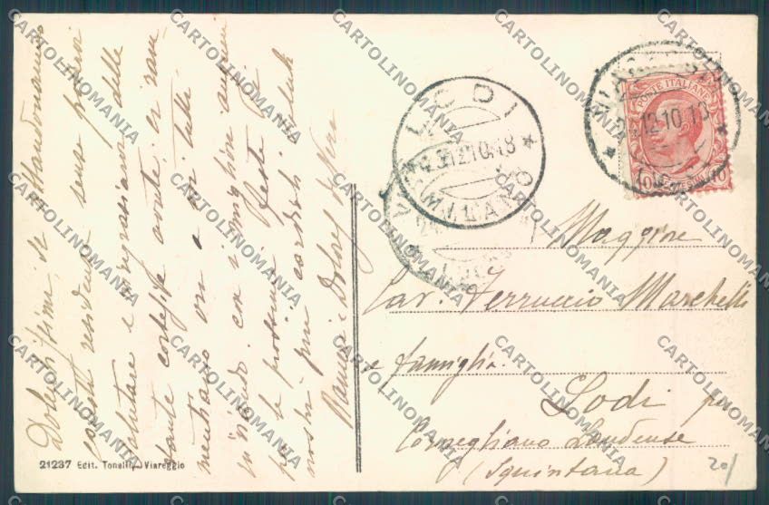 Lucca Viareggio cartolina ZB5484 – retro