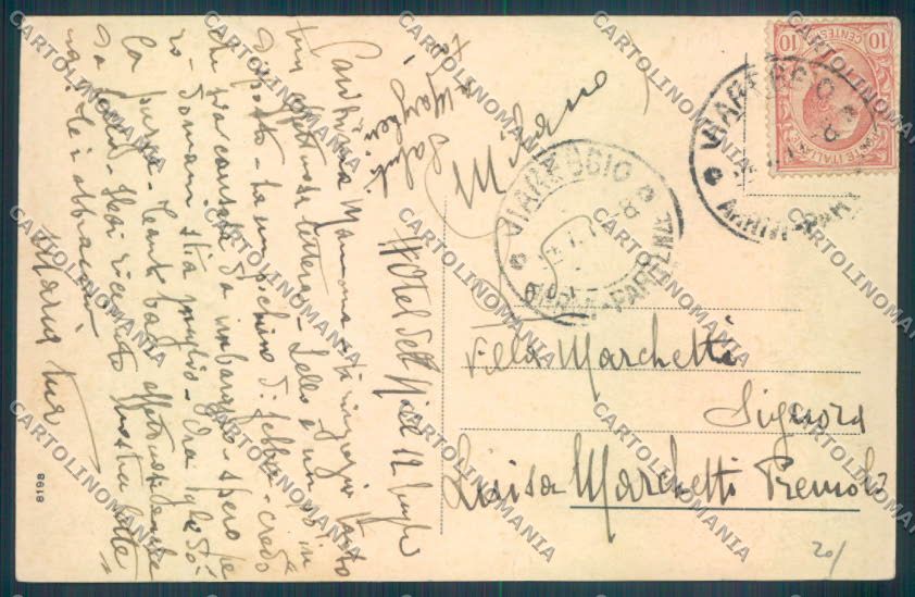 Lucca Viareggio cartolina ZB5485 – retro