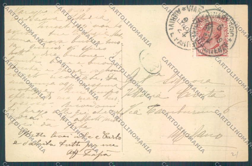 Lucca Viareggio cartolina ZB5488 – retro