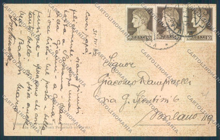 Lucca Viareggio cartolina ZB5489 – retro