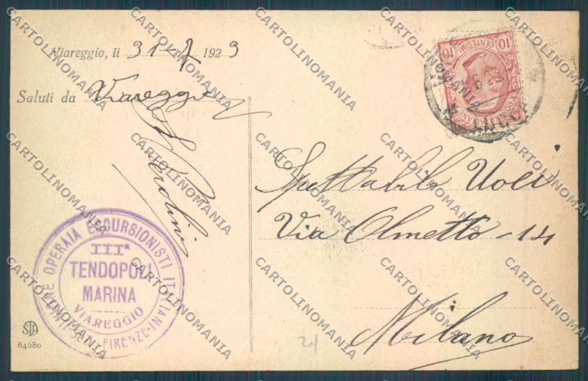 Lucca Viareggio cartolina ZB5495 – retro
