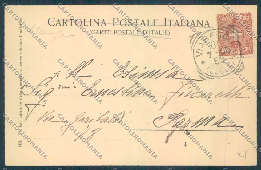 Lucca Viareggio Schelley FORO cartolina ZB5498 – retro