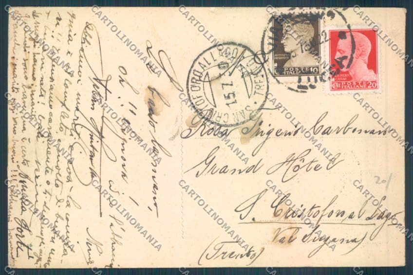 Lucca Viareggio cartolina ZB5507 – retro