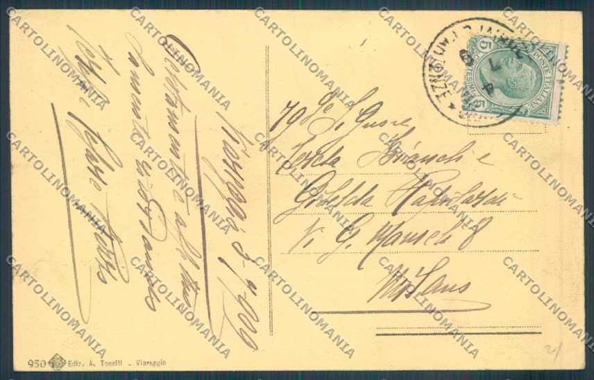 Lucca Viareggio cartolina ZB5508 – retro