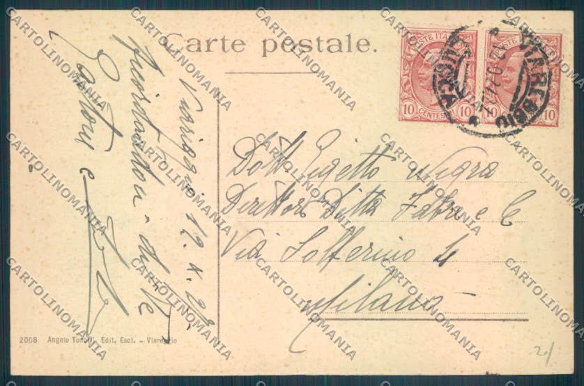 Lucca Viareggio cartolina ZB5510 – retro