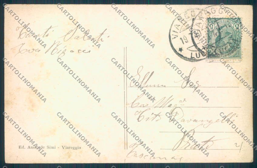 Lucca Viareggio cartolina ZB5512 – retro
