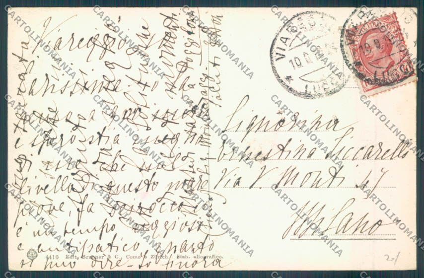 Lucca Viareggio PIEGA cartolina ZB5513 – retro